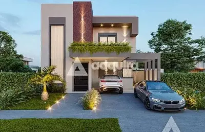Casa à venda 4 quartos, 2 suites, 2 vagas, 165m², cará-cará, ponta grossa - pr