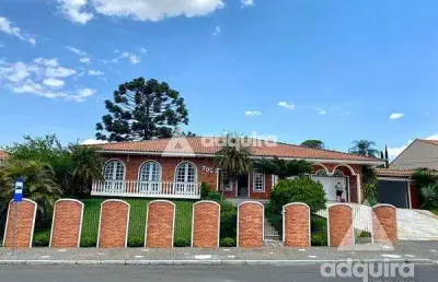Casa comercial para locação 4 quartos, 2 suites, 6 vagas, 1120m², estrela, ponta grossa - pr