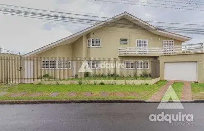Casa à venda e locação 3 quartos, 1 suite, 4 vagas, 462m², jardim europa, ponta grossa - pr