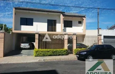 Casa à venda 5 quartos, 3 suites, 10 vagas, 520m², centro, ponta grossa - pr