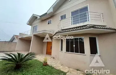 Casa à venda 4 quartos, 2 suites, 2 vagas, 250m², jardim carvalho, ponta grossa - pr