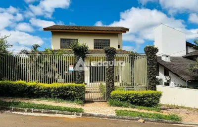 Sobrado à venda 3 quartos, 3 suites, 2 vagas, 495m², estrela, ponta grossa - pr