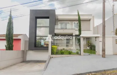 Casa à venda 4 quartos, 3 suites, 4 vagas, 462m², estrela, ponta grossa - pr