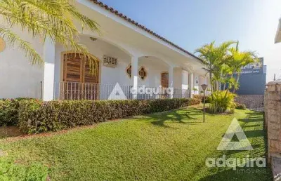 Casa à venda 4 quartos, 2 suites, 3 vagas, 736m², nova rússia, ponta grossa - pr