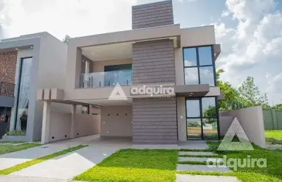 Casa à venda 3 quartos, 3 suites, 2 vagas, 300m², jardim carvalho, ponta grossa - pr