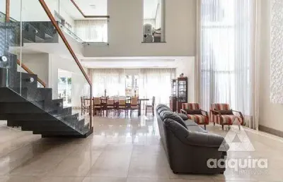 Casa à venda 4 quartos, 2 suites, 3 vagas, 600m², oficinas, ponta grossa - pr
