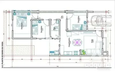 Casa à venda 3 quartos, 1 vaga, 150m², cará-cará, ponta grossa - pr