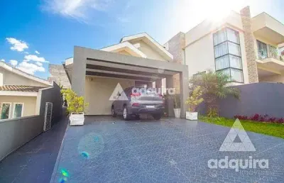 Casa à venda 3 quartos, 3 suites, 4 vagas, 300m², jardim carvalho, ponta grossa - pr