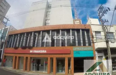 Excelente conjunto de 3 salas comerciais para locação, edifício itália, centro, ponta grossa, pr