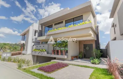 Casa no condominio terras alphaville  à venda, jardim carvalho, ponta grossa, pr