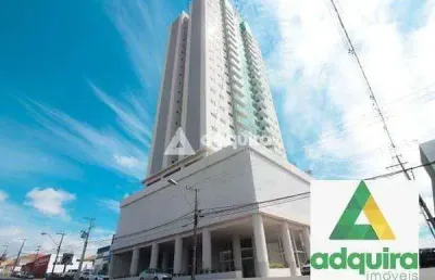 Apartamento à venda com 3 quartos sendo 1 suíte, no edifício oásis palace em ponta grossa, pr