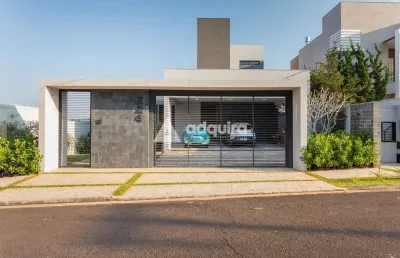 Casa à venda, estrela, ponta grossa, pr, jardim lagoa, 04 suítes, piscina aquecida, espaço gourmet