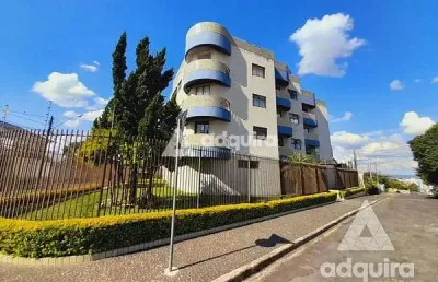 Apartamento padrão para  locação no edifício san thiago, orfãs, ponta grossa, pr