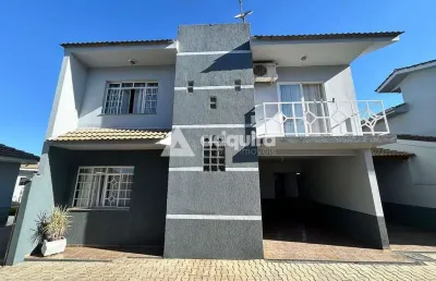 Sobrado à venda  com 4 quartos, condomínio fechado, 3 vagas, 182m², oficinas, ponta grossa - pr