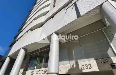Excelente apartamento para locação no edifício victor hugo – centro de ponta grossa