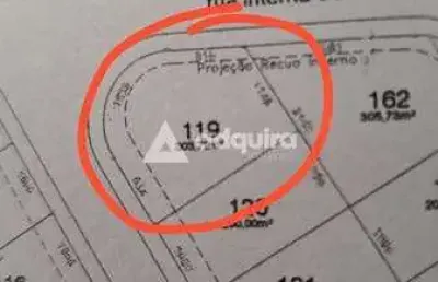 Terreno à venda 303.79m², cará-cará, ponta grossa - pr