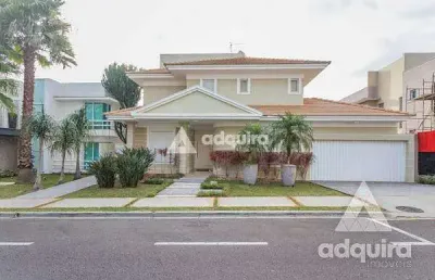 Casa à venda e locação - 4 quartos, 4 suites, 3 vagas, 587m², estrela, ponta grossa - pr