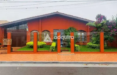 Casa à venda, estrela, 4 quartos, 3 banheiros, churrasqueira, depósito -  ponta grossa, pr