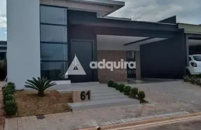 Casa à venda condomínio reserva ecoville, contorno, ponta grossa, pr