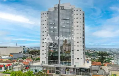 Cobertura duplex semimobiliada, para locação e venda, 3 suítes, 4 vagas, olarias, ponta grossa, pr