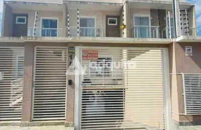 Sobrado à venda em oficinas, com 2 quartos e 4 vagas de garagem, ponta grossa, pr