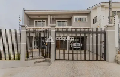Casa à venda, nova rússia, 04 quartos, edícula com churrasqueira, ponta grossa, pr