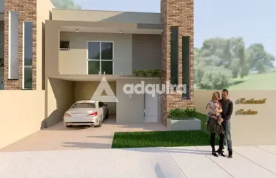 Sobrado à venda, orfãs, vila liane ponta grossa, pr - 3 quartos com sacada (1 suíte) 138m².