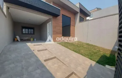 Casa térrea e nova à venda no jardim carvalho, ponta grossa, pr