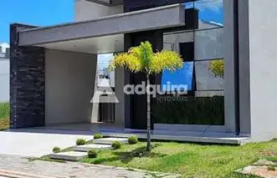 Casa no condomínio reserva ecoville, com 3 quartos  (1 suite), em ponta grossa