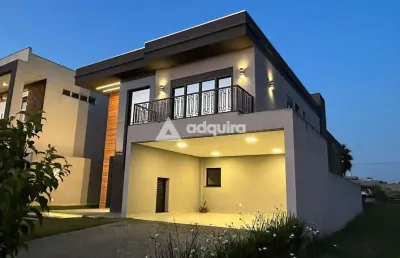 Casa em condomínio fechado com 3 quartos à venda na Rua João Silvio de Lara Machado, Jardim Carvalho, Ponta Grossa