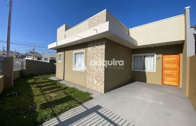 Casa com 3 quartos à venda na rua doralice correia pylypiec, cará-cará, ponta grossa, 70 m2 por r$ 320.000