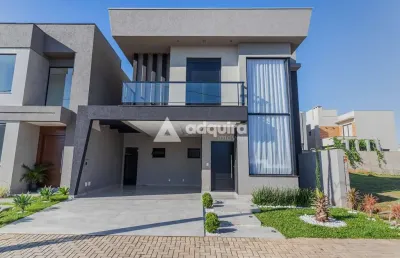 Casa mobiliada à venda e locação 4 quartos, 4 suites, 2 vagas, 200m², cará-cará, ponta grossa - pr