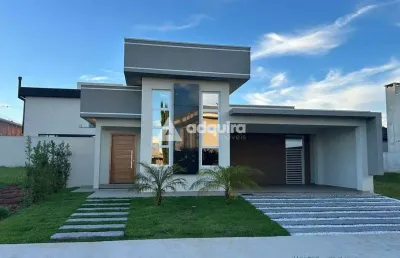 Casa em condomínio fechado com 4 quartos à venda na Rua João Silvio de Lara Machado, Jardim Carvalho, Ponta Grossa