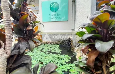 Ótimo apartamento semimobiliado para locação, 2 quartos, 1 vaga, oficinas, ponta grossa, pr
