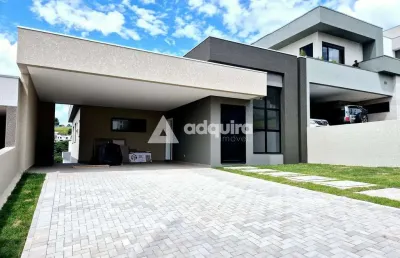 Casa em condomínio com 3 suítes à venda, colônia dona luíza, ponta grossa, pr