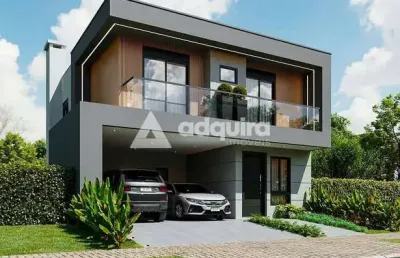Casa em condomínio fechado com 3 quartos à venda na Avenida Monteiro Lobato, Jardim Carvalho, Ponta Grossa