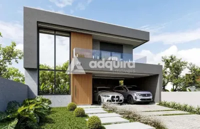 Casa à venda no condomínio villa toscana, com 3 suítes e 2 vagas de garagem, em ponta grossa, pr