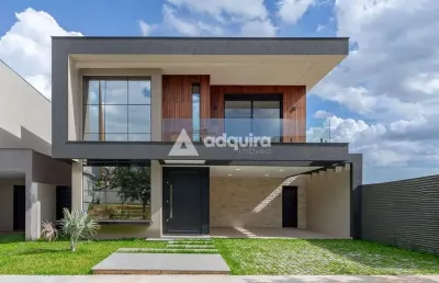 Casa à venda, no condomínio alphaville, com 3 suítes, no jardim carvalho, ponta grossa, pr