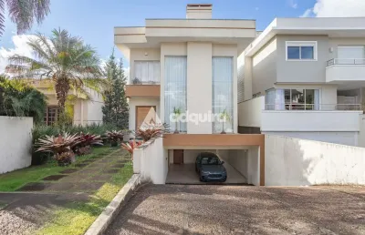 Casa à venda 4 quartos, 4 suites, 2 vagas, 300m², oficinas, ponta grossa - pr