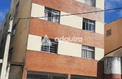 Apartamento central à venda, 2 quartos, 1 vaga de garagem -  centro, ponta grossa, pr