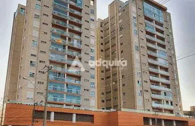 Apartamento garden à venda, edifício torres cezanne, ponta grossa, pr
