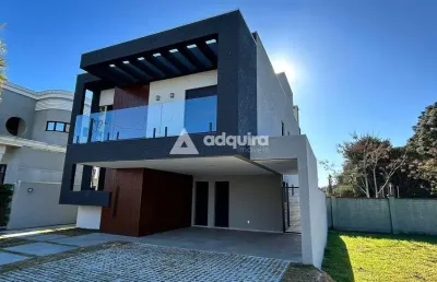 Casa em condomínio fechado com 3 quartos à venda na Rua João Silvio de Lara Machado, Jardim Carvalho, Ponta Grossa
