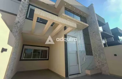 Sobrado à venda em frente ao condomínio pq dos ingleses, jardim carvalho, ponta grossa, pr