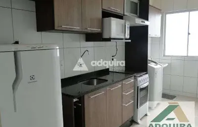 Apartamento para locação 2 quartos, 1 vaga, 61m², uvaranas, ponta grossa - pr