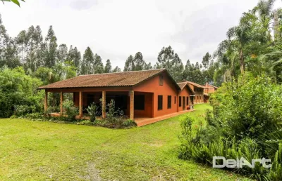Chácara maravilhosa com 7 dormitórios à venda por r$ 2.400.000,00 - cunhupã - rio negro/pr