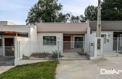 Casa térrea (geminada) - r$ 259.000,00 - novinha - 61,02m2 - bairro bom jesus/rio negro-pr.