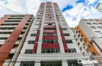 Stúdio residencial c/ sacada - 01 quadra do shopping curitiba - andar alto - 35,05m2 privativos - semi-mobiliado - r$ 370.000,00.