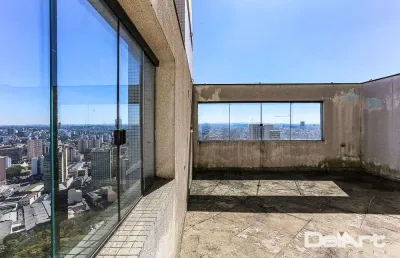 Cobertura dupléx no centro de curitiba - com vista espetacular - 130m2 privativos - r$ 990.000,00