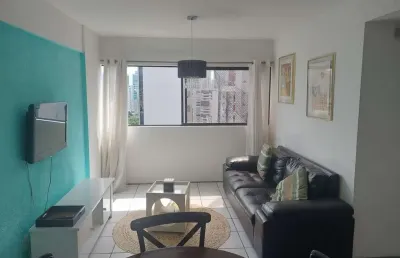 Flat à venda com 01 quarto, 42,12 m² em boa viagem, recife-pe.
