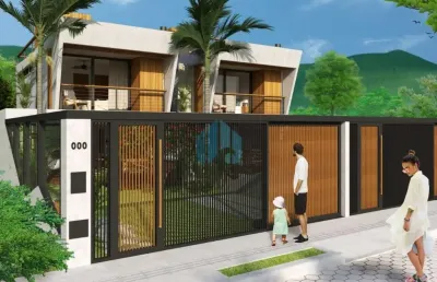 Belas casas a 150 m da praia do siriú, residencial sonhos siriú, em garopaba!
